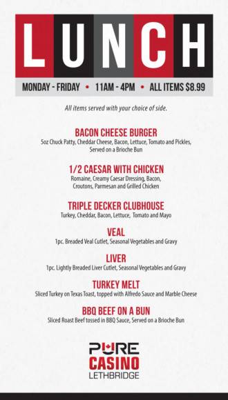 Casino Lethbridge Menu Casino Lethbridge Menu